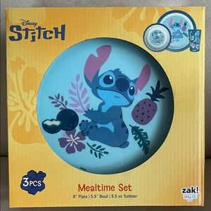 New Disney Stitch 3-Piece Mealtime Set